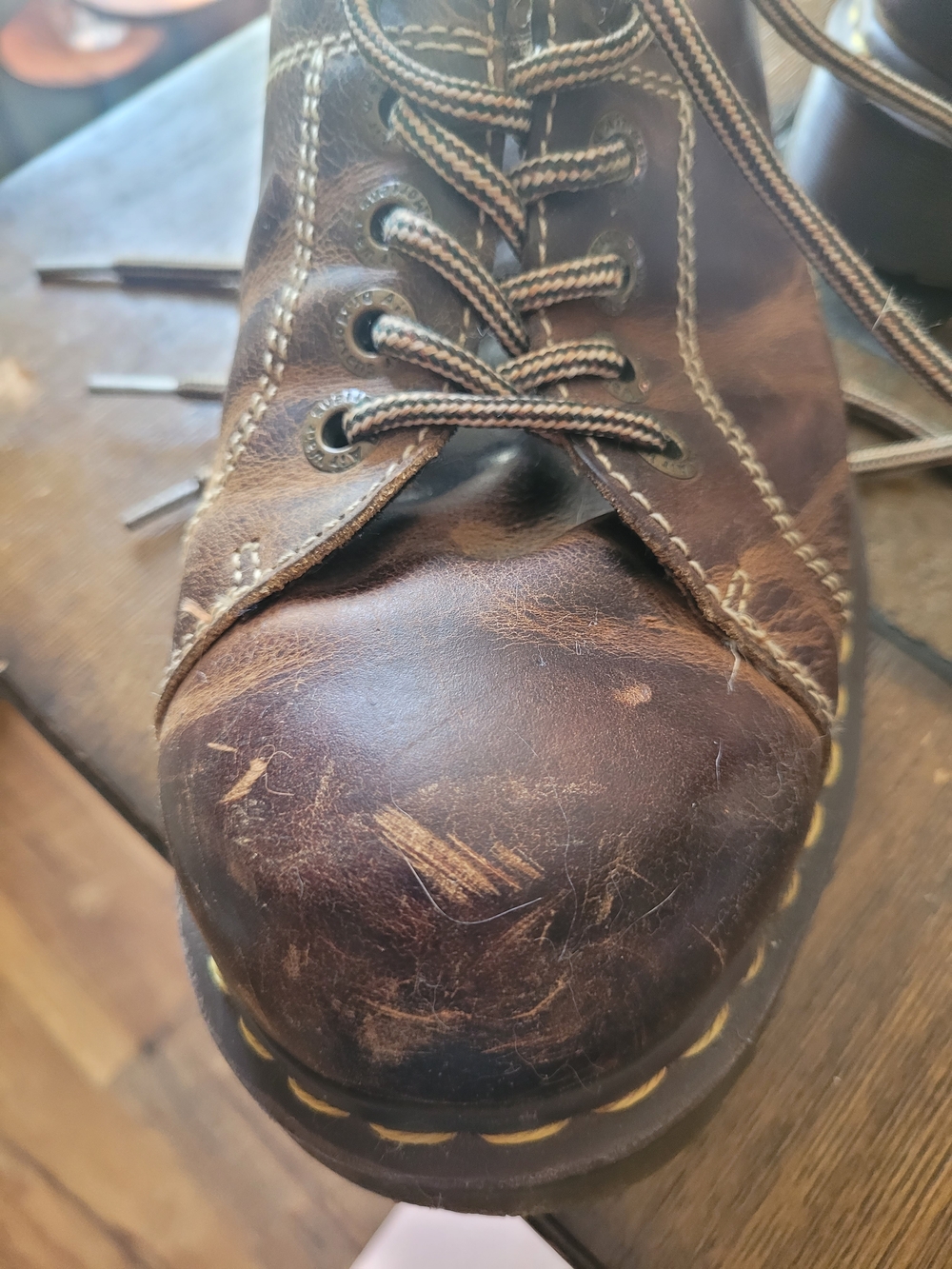Mens Doc Martens 10940 Brown Leather Chunky Shoes - Picture 13 of 16